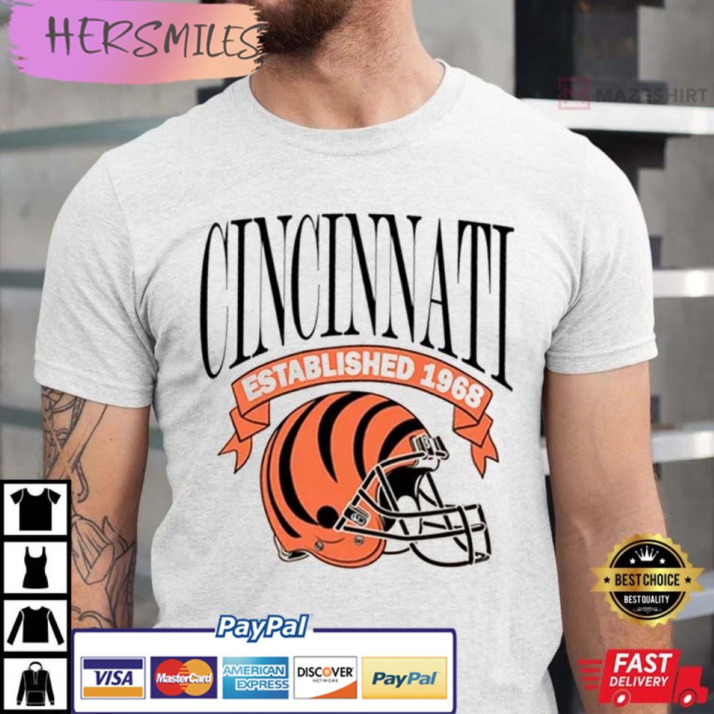 Cincinnati Bengals Established 1968 Best T-Shirt Cincinnati Bengals Established 1968 Best T-Shirt