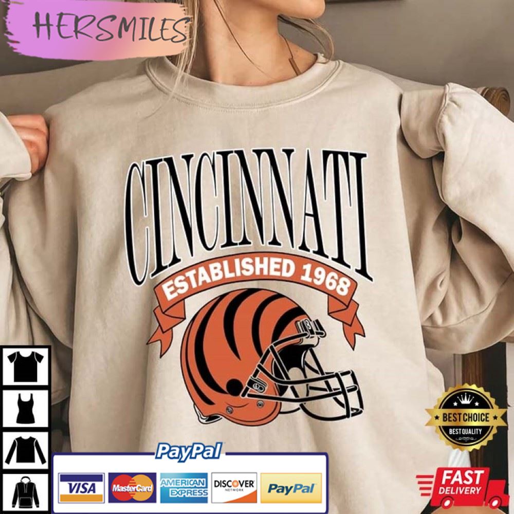 Cincinnati Bengals Established 1968 Best T-Shirt Cincinnati Bengals Established 1968 Best T-Shirt