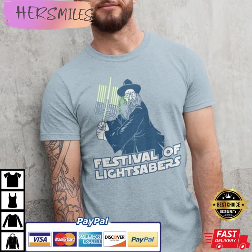 Festival Of Lightsabers Shirt, Jewish Star Wars Best T-shirt