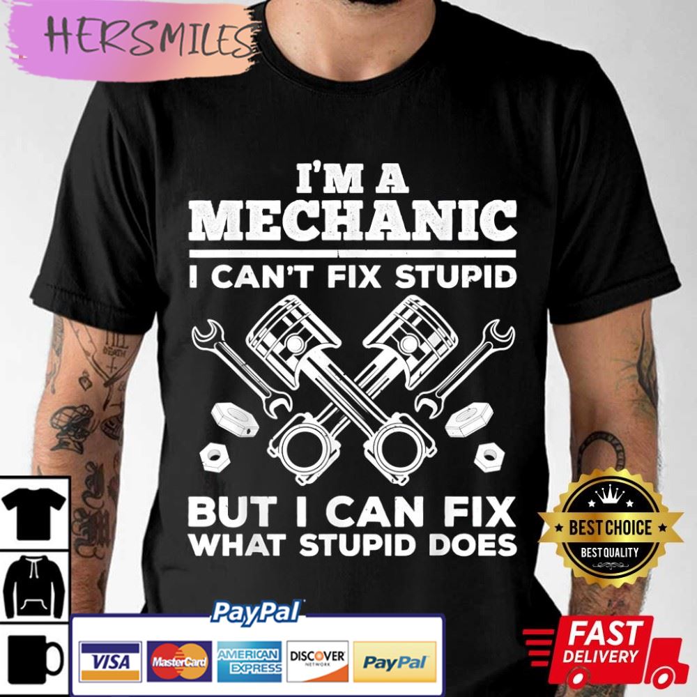 Funny Mechanic Car Auto Diesel Automobile Garage New T-Shirt