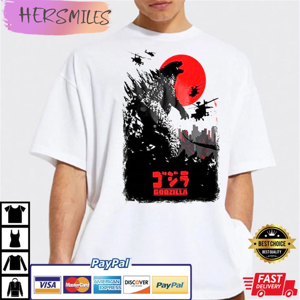Godzilla Movie Japanese Limited Edition Unisex Best T-shirt