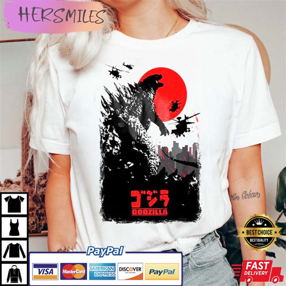 Godzilla Movie Japanese Limited Edition Unisex Best T-shirt Godzilla Movie Japanese Limited Edition Unisex Best T-shirt