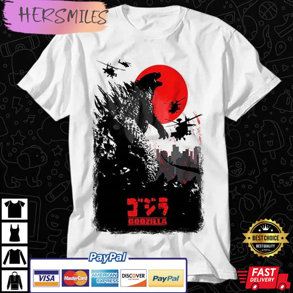 Godzilla Movie Japanese Limited Edition Unisex Best T-shirt Godzilla Movie Japanese Limited Edition Unisex Best T-shirt