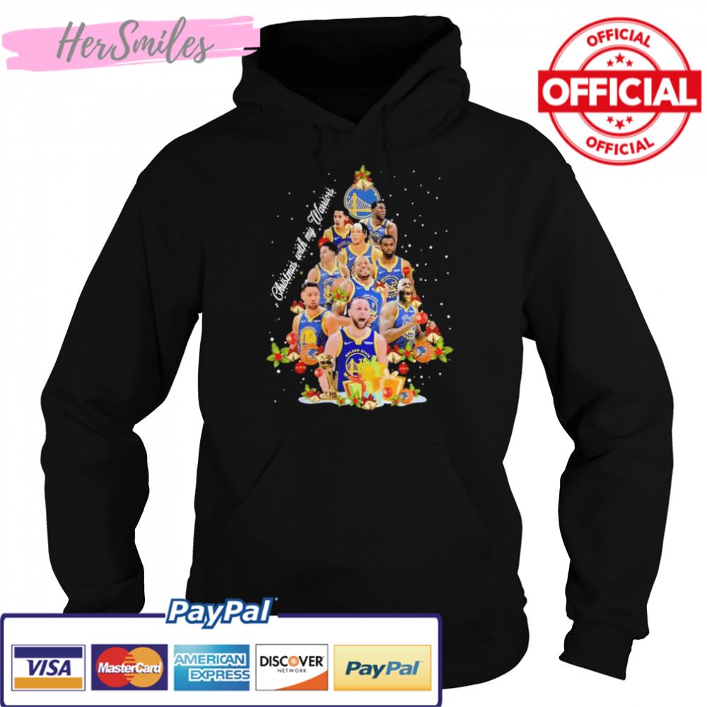 Golden State Warriors team Christmas with my Warriors tree 2022 shirt Golden State Warriors team Christmas with my Warriors tree 2022 shirt