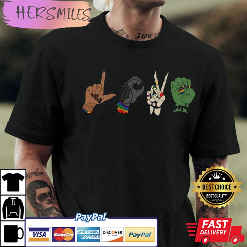 Halloween Monster Love LGBT Gay Hallo Pride Love Funny Best T-shirt Halloween Monster Love LGBT Gay Hallo Pride Love Funny Best T-shirt