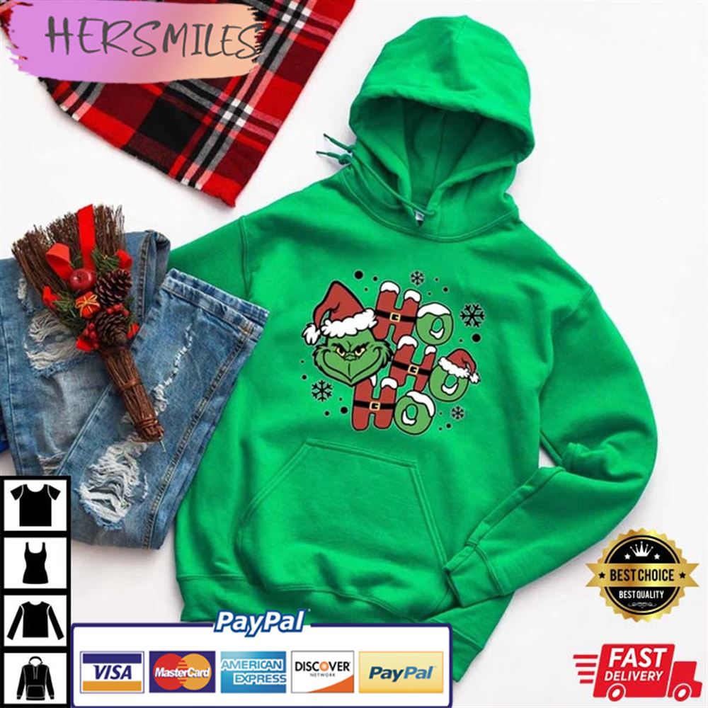 Ho Ho Ho Santa Grinch Christmas T-shirt