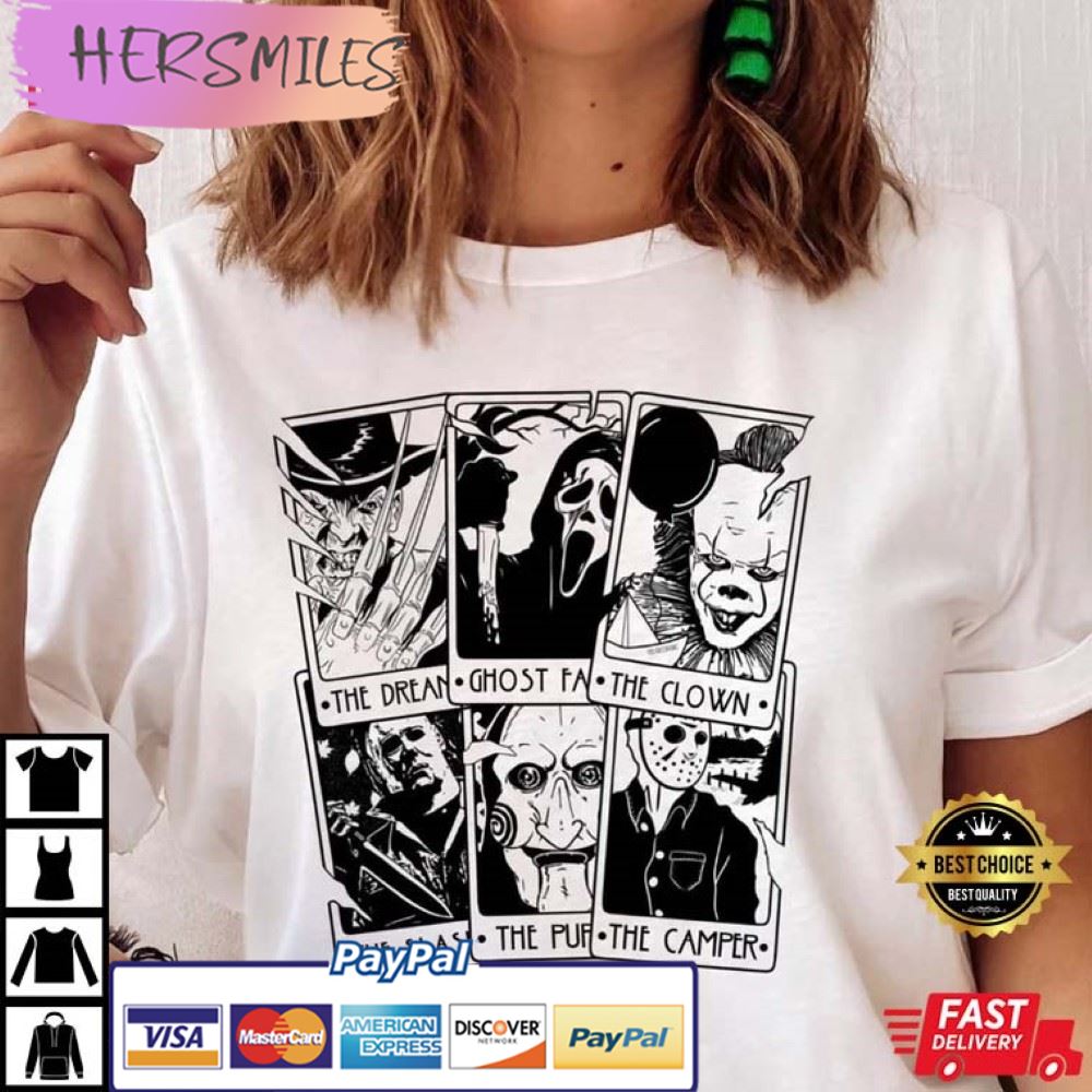 Horror Tarot Cards, Horror Movies It Gift For Fan T-shirt - Hersmiles