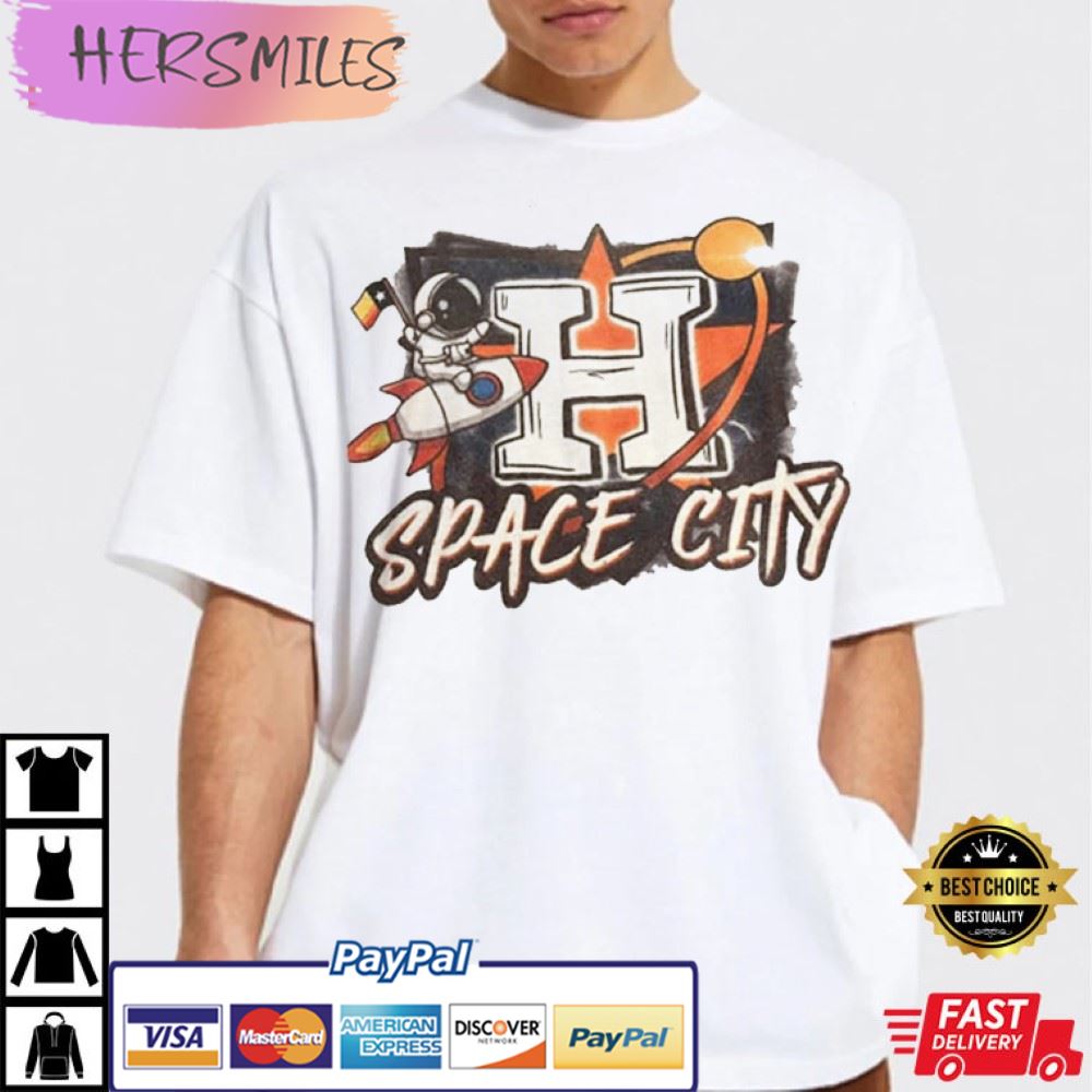 Space City T-Shirt / Houston Astros Apparel / Astros Gear / H Town /  Houston Design / Houston Baseball / Houston Texas / Space City