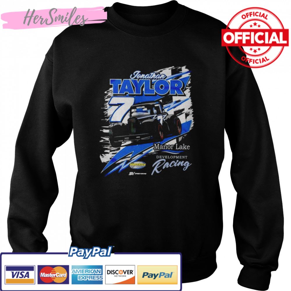 Jonathan Taylor 2022 Legend Car Manor Lake Development Racing shirt Jonathan Taylor 2022 Legend Car Manor Lake Development Racing shirt