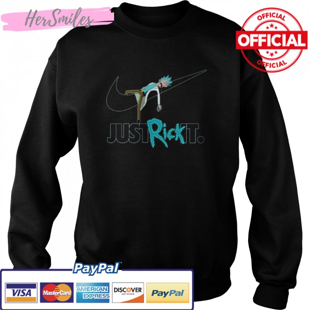 Just Rick It Nike Logo Rick And Morty Cartoon shirt Just Rick It Nike Logo Rick And Morty Cartoon shirt