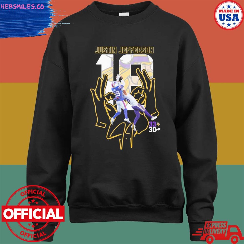 Justin Jefferson 18 MVP Minnesota Vikings signature shirt Justin Jefferson 18 MVP Minnesota Vikings signature shirt