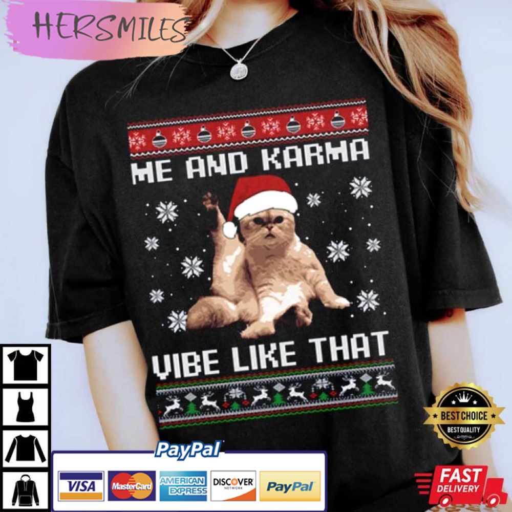 Karma Cat Christmas Midnights Merch Funny Best T-Shirt