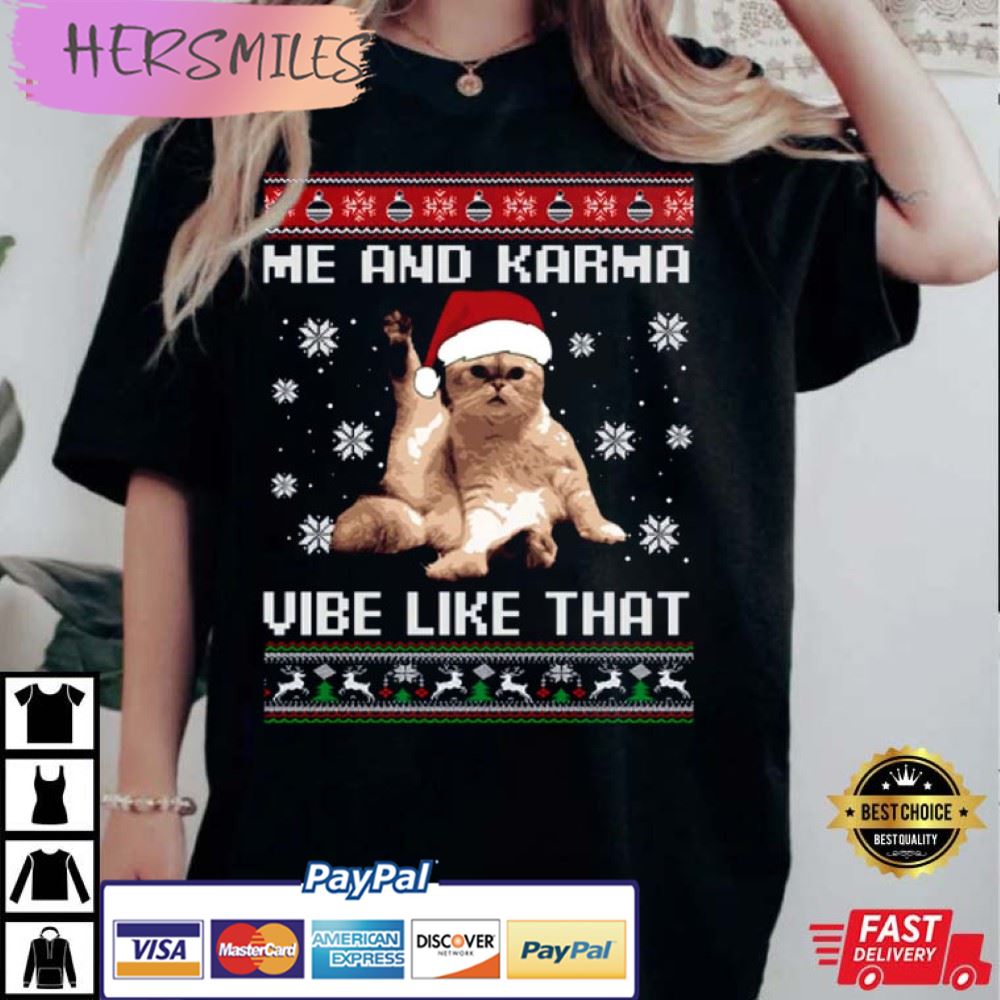 Karma Cat Christmas Midnights Merch Funny Best T-Shirt