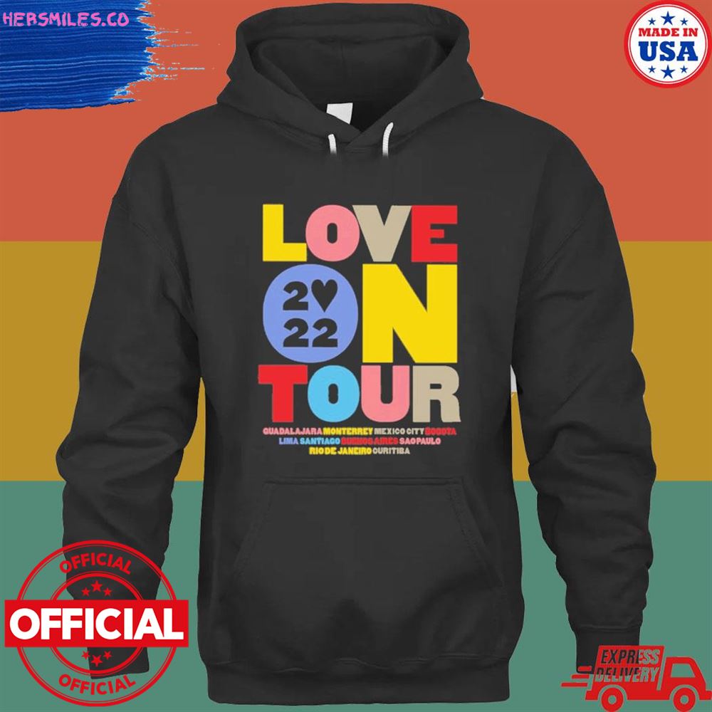 Love on tour guadalajara monterrey Mexico city Bogota 2022 shirt