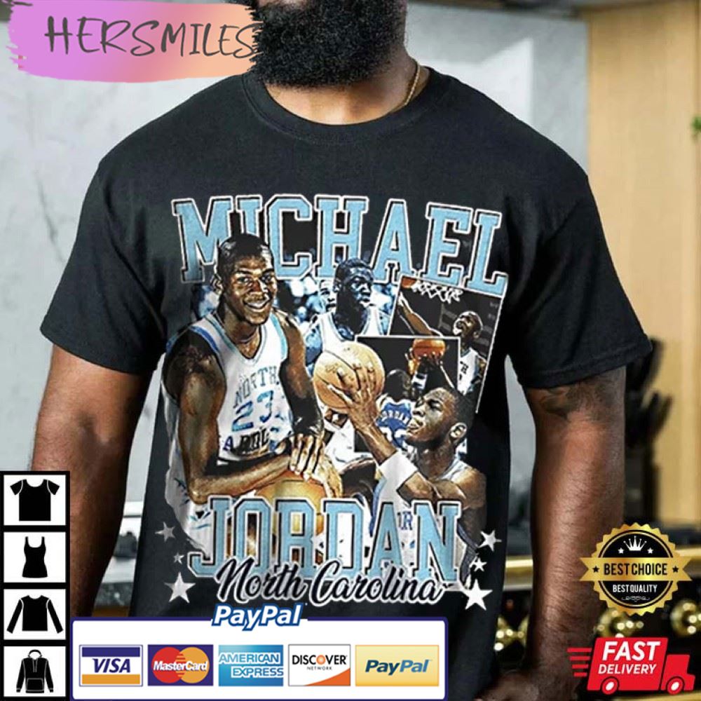 Michael Jordan UNC 90s Vintage Unisex Best T shirt