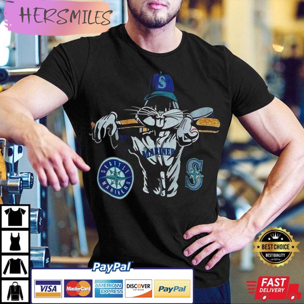 Ken Griffey Jr. Youth Bubble Gum T-Shirt - Seattle Mariners 90s Baseball Swing Tee - Short Sleeve Crew Neck