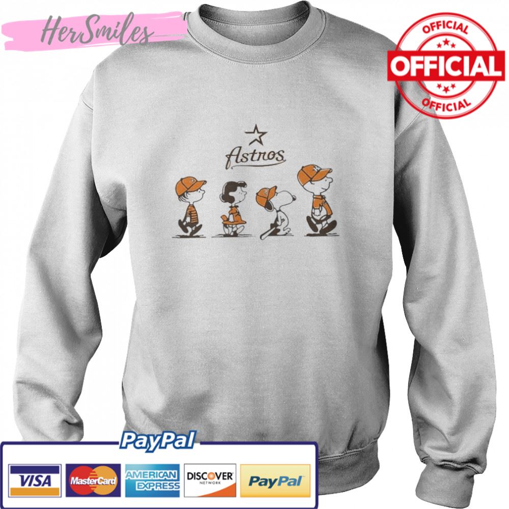 MLB Peanuts Snoopy And Friends Road Houston Astros 2022 Baseball Shirt