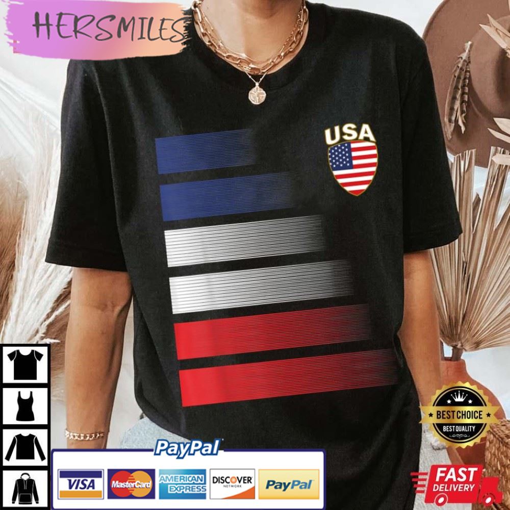 National America Flag,  American Soccer USA Jersey Fan Team Best T-Shirt