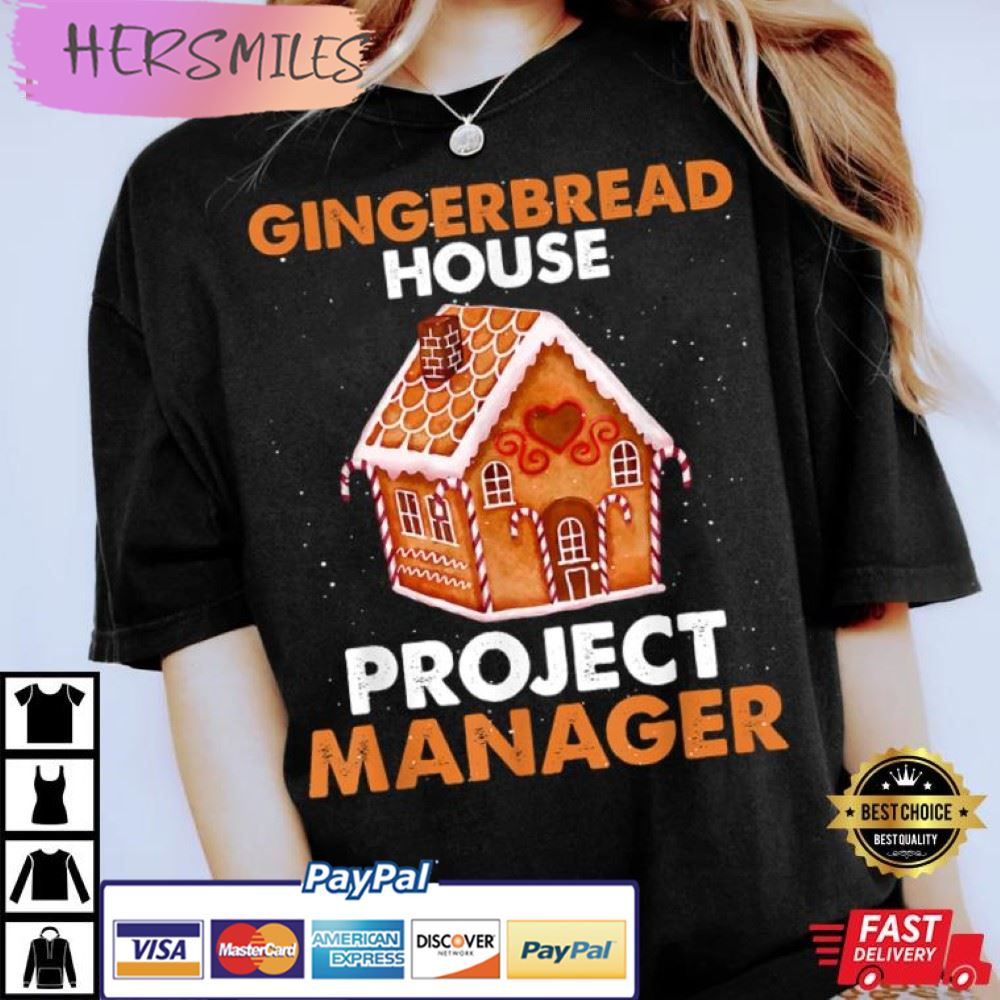 Official Gingerbread House Construction Crew Gingerbread T-Shirt