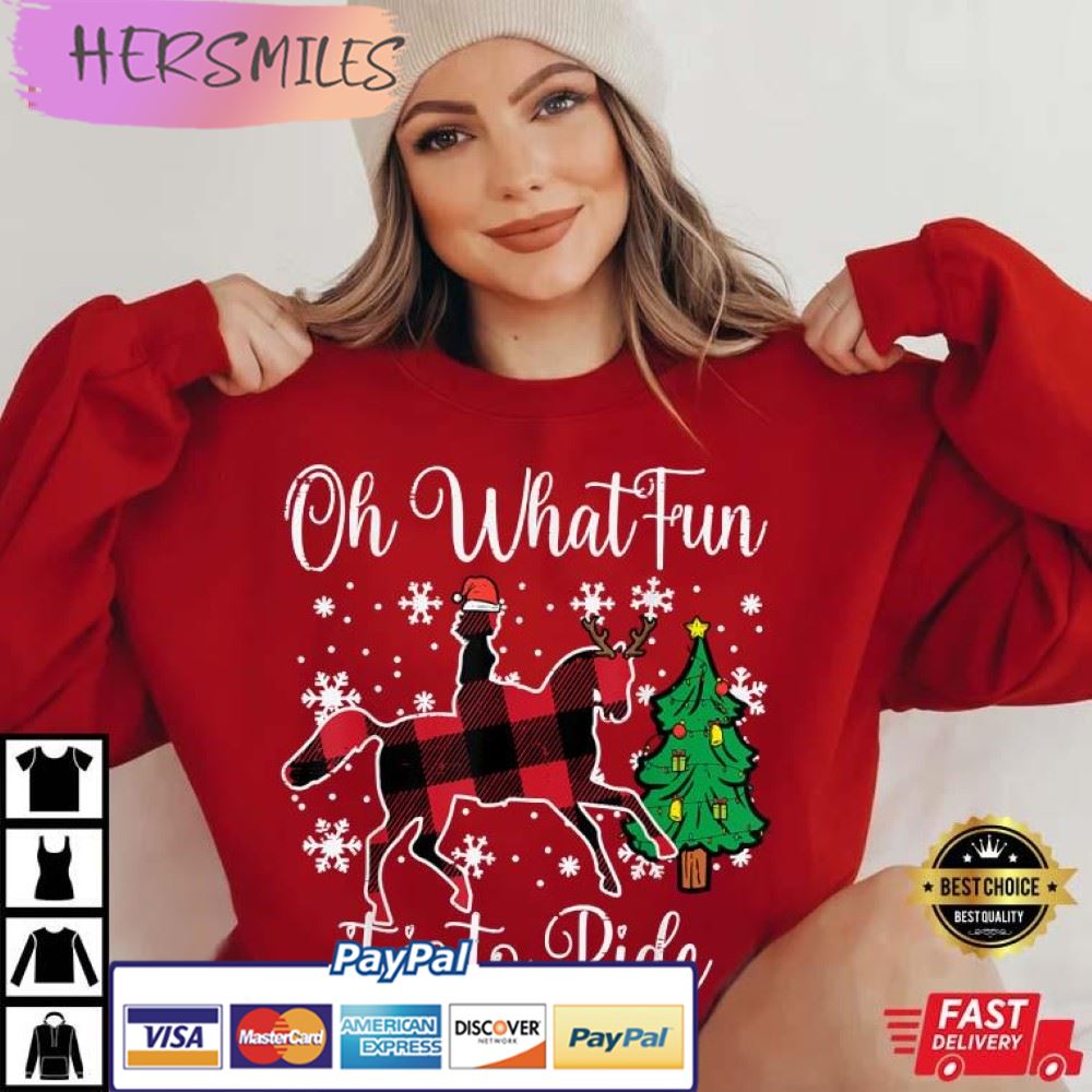 Oh What Fun It Is To Ride Of Jingle Bells’ Lyrics T-shirt