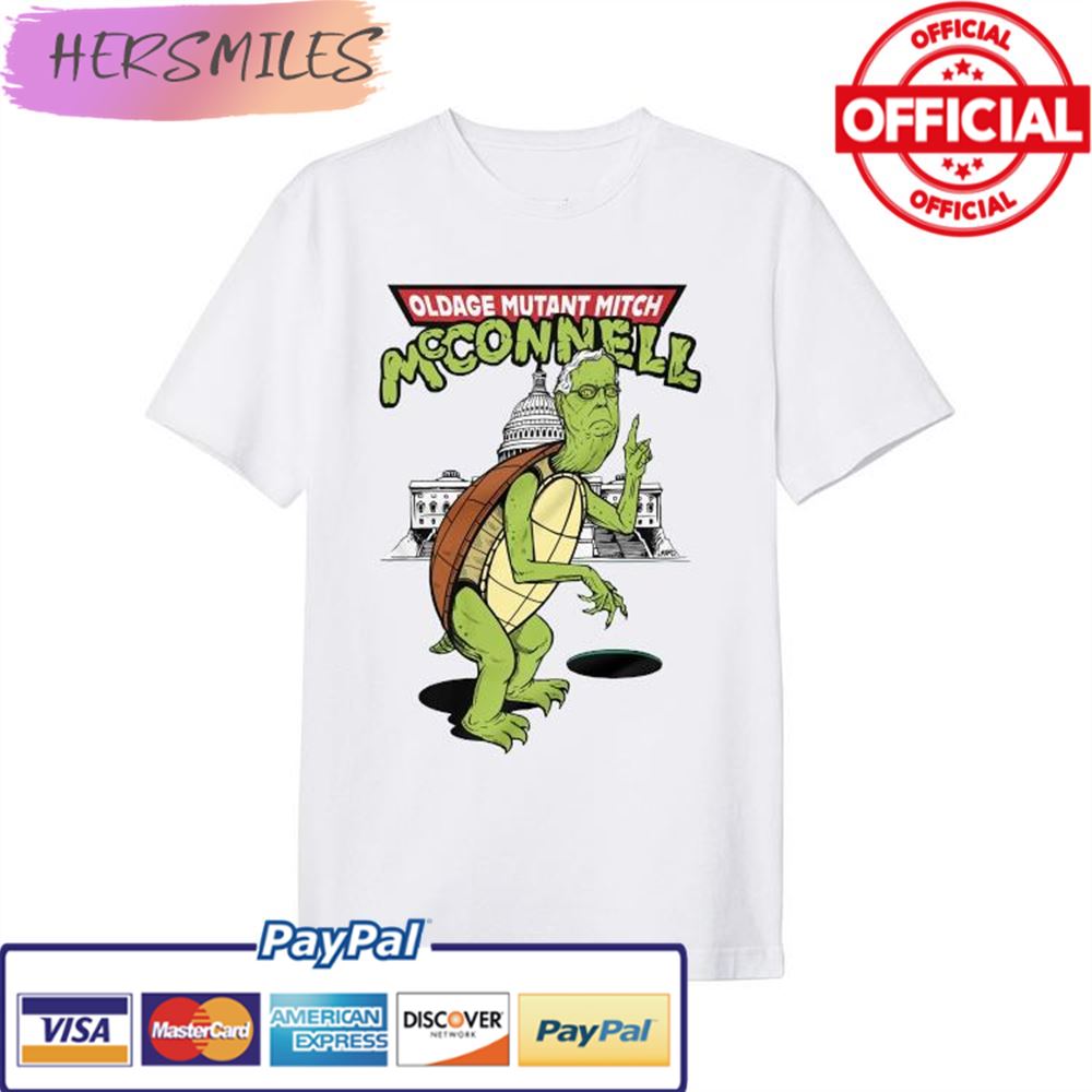 Oldage Mutant Mitch Mcconnell Turtle T-shirt