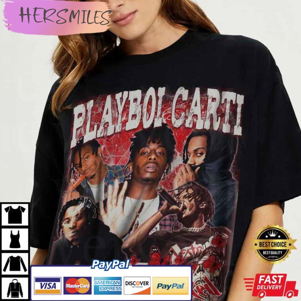 Playboi Carti Vintage 90s Rap Style Best T-Shirt