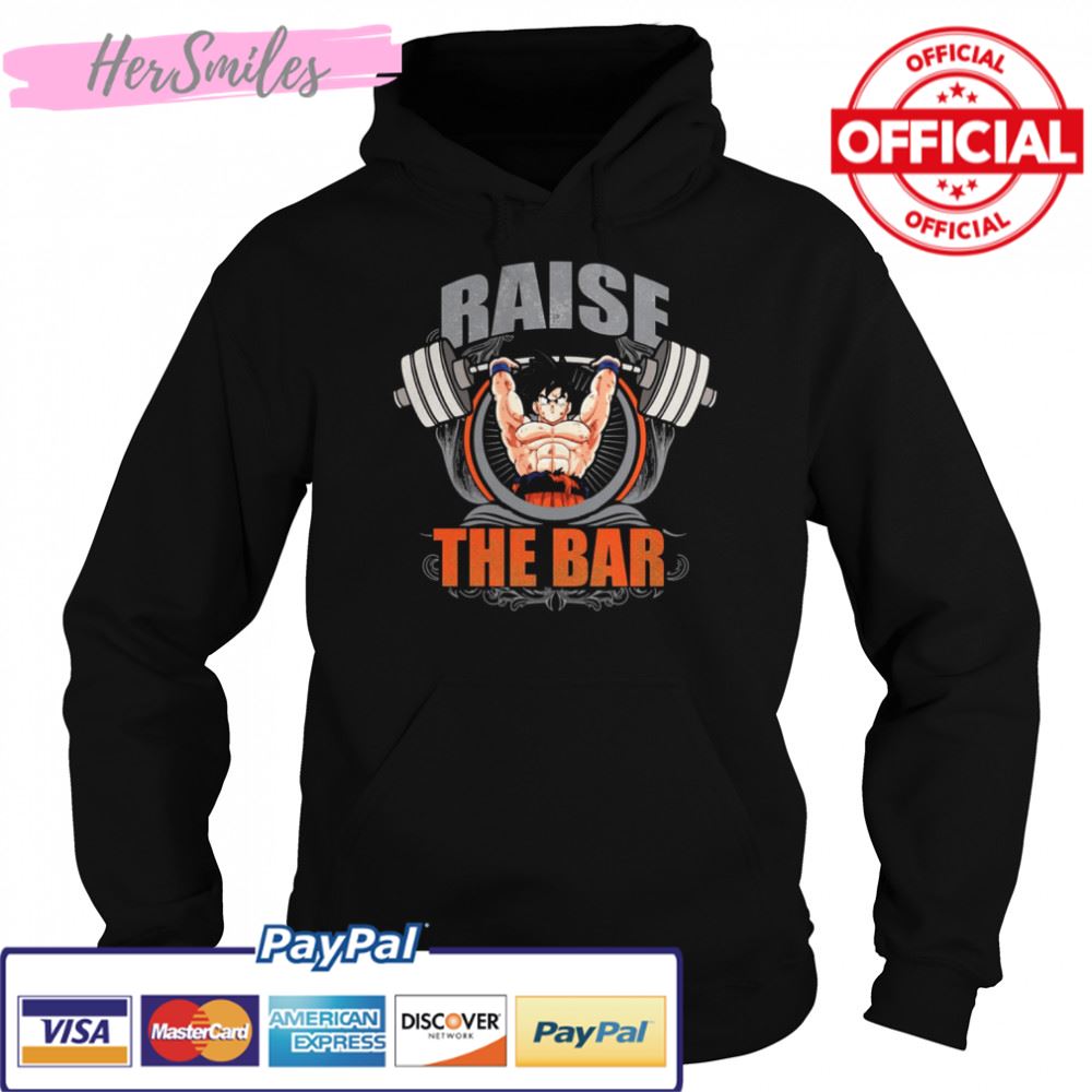 Raise The Bar Goku Spirit Bomb Barbell Dragon Ball shirt Raise The Bar Goku Spirit Bomb Barbell Dragon Ball shirt