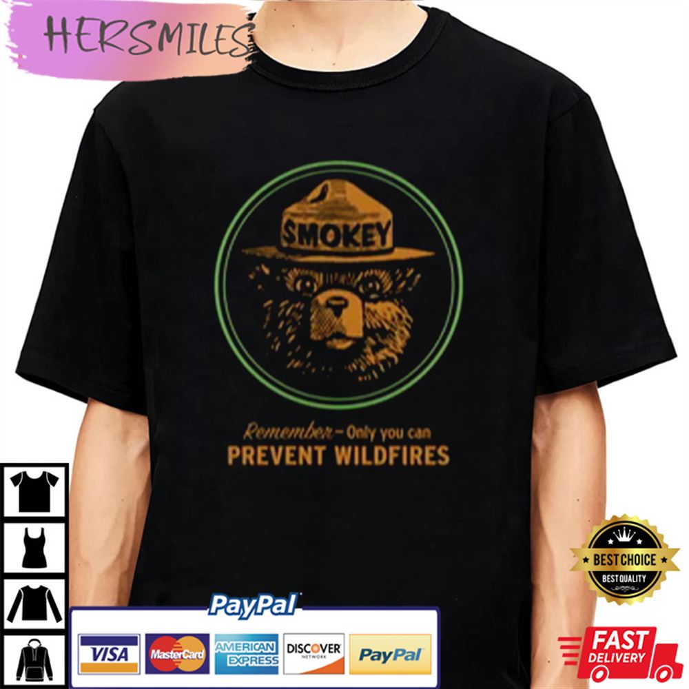 Smokey Bear Nature Hiking Vintage Unisex Best T-shirt
