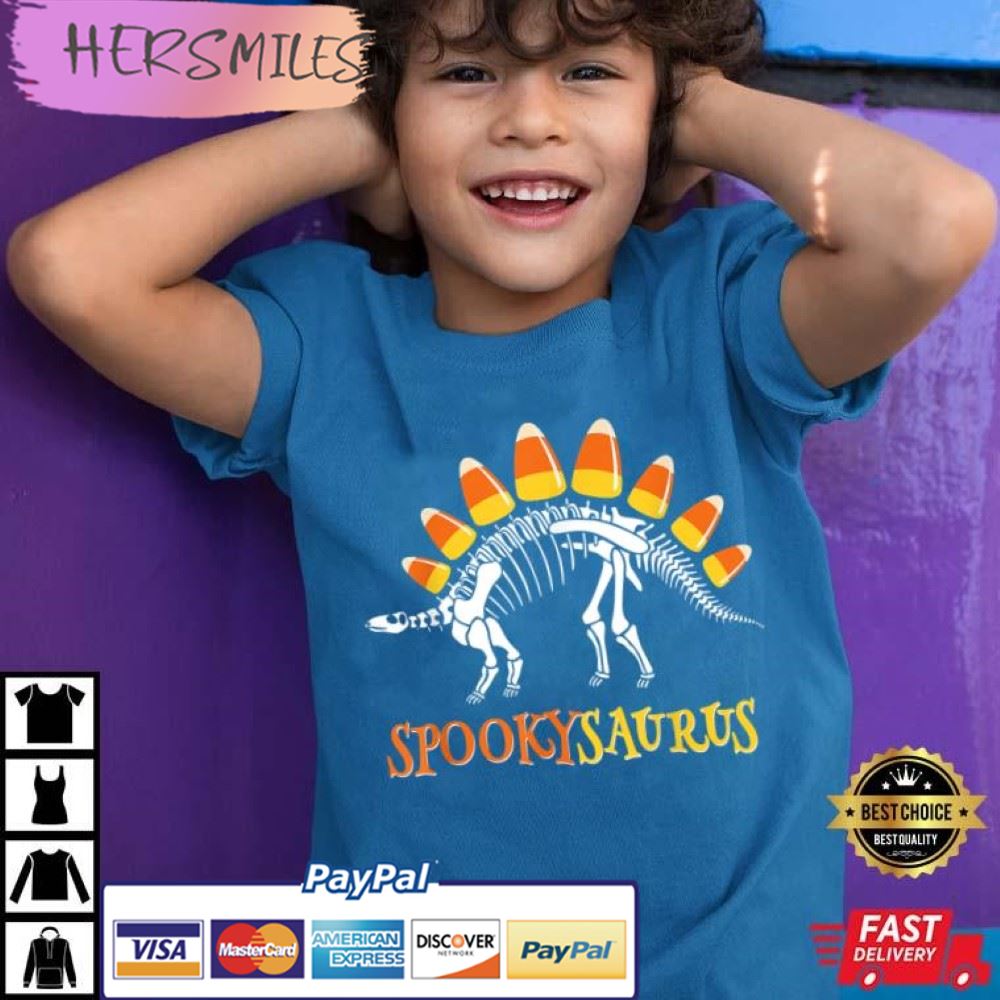 Spooky Saurus Candy Corn Dinosaur Halloween Best T-Shirt Spooky Saurus Candy Corn Dinosaur Halloween Best T-Shirt