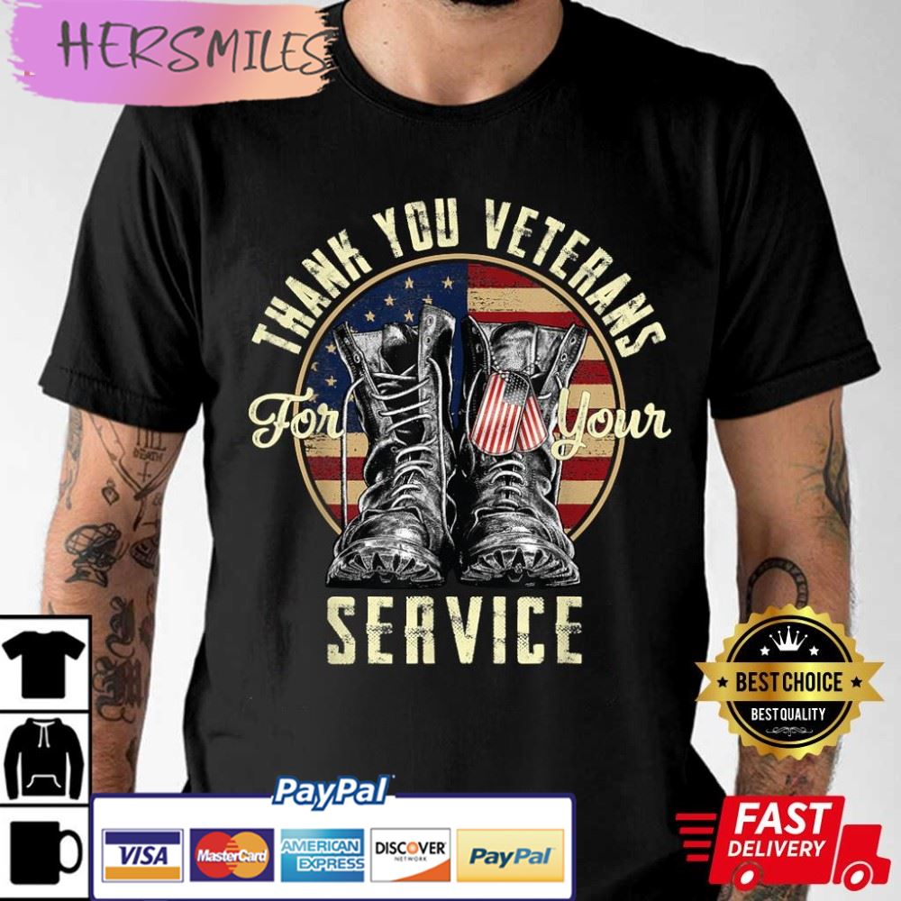 Thank you Veterans For Your Service Veterans Day New T-Shirt