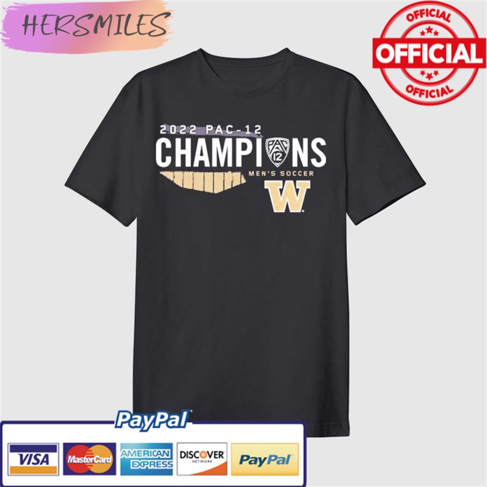 The Champions Washington Huskies 2022 PAC-12 Regular Season Men’s Soccer T-shirt