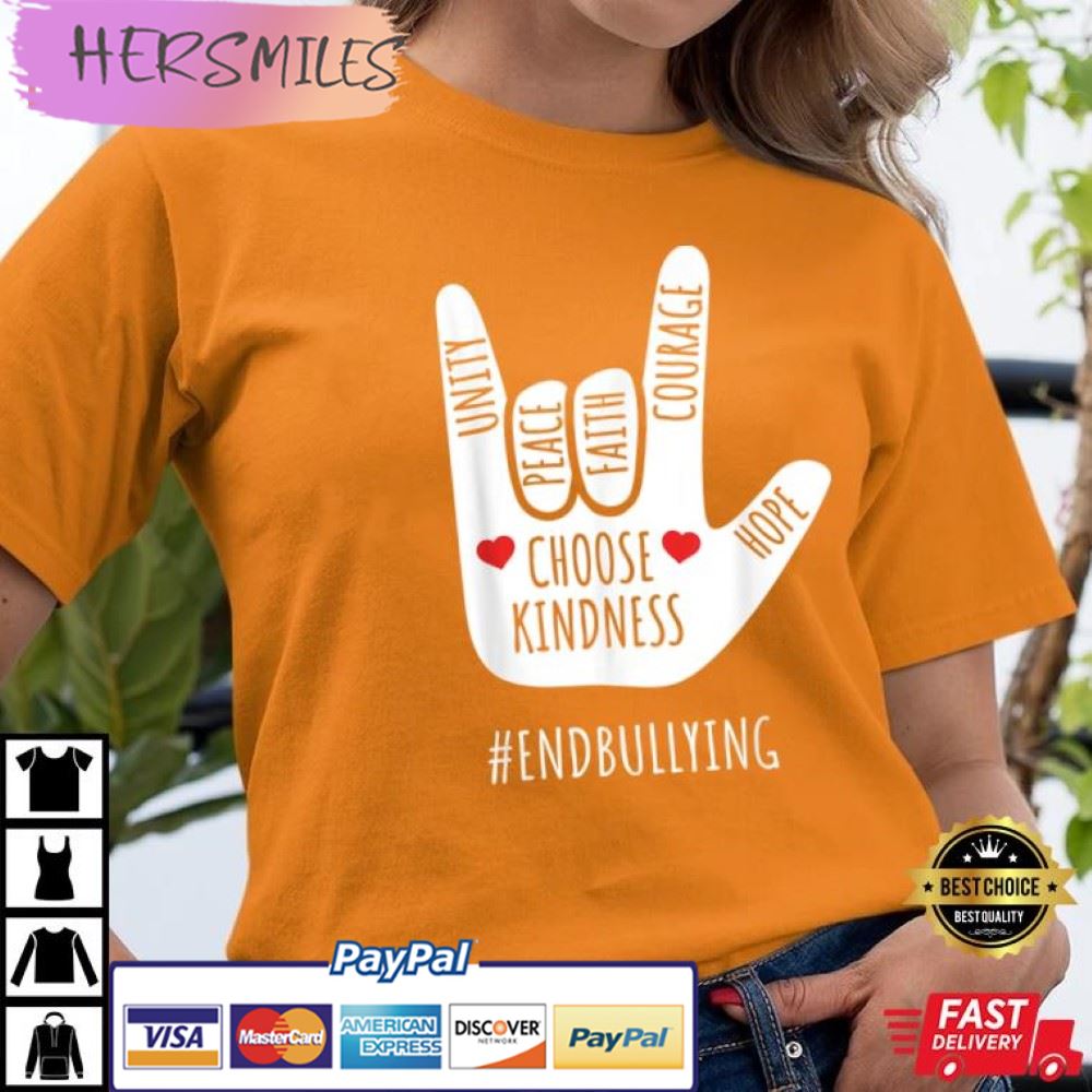Unity Day Love Sign Hand Gesture Best T-Shirt