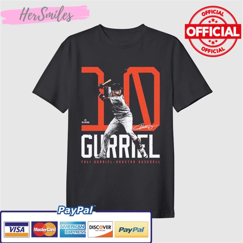 Yuli Gurriel Houston Baseball Bold Number Signature Shirt