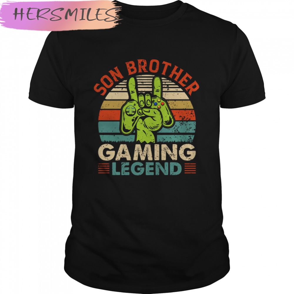 Retro Son Brother Gaming Legend T-shirt