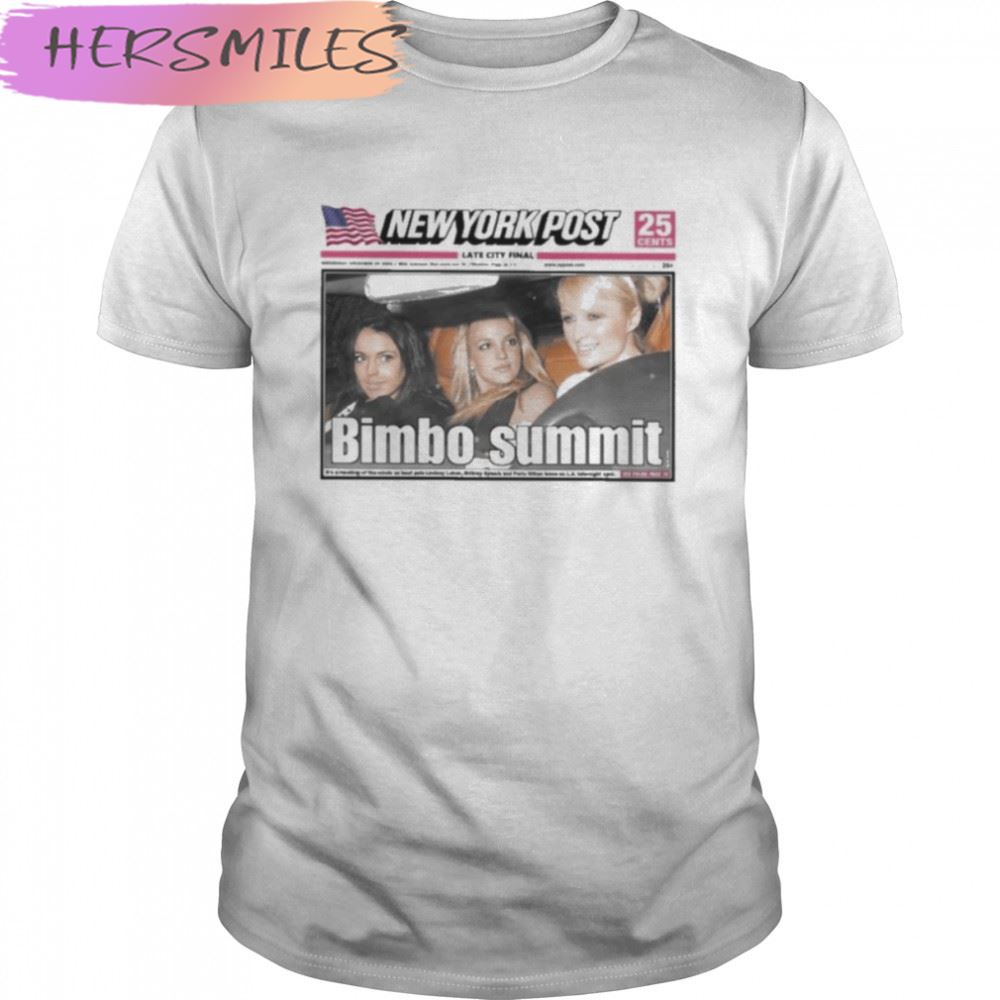 Paris lindsay and britney 2000s clubbing new york post bimbo summit T-shirt