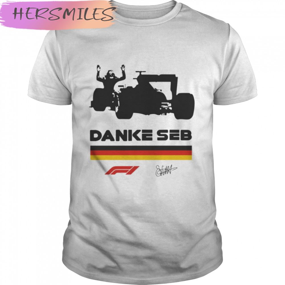 Signature Of Danke Seb Sebastian Vettel Essential T-shirt