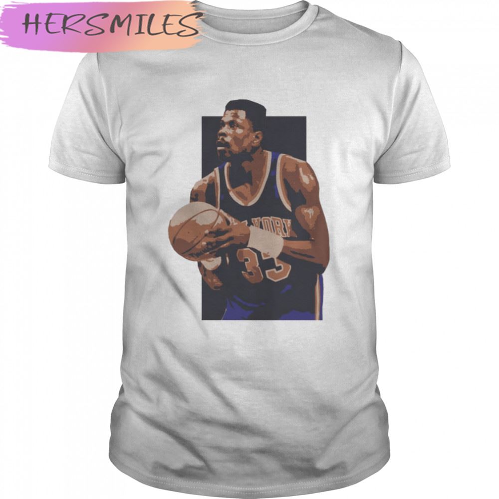 Patrick Ewing 90s Portrait Basketball T-shirt