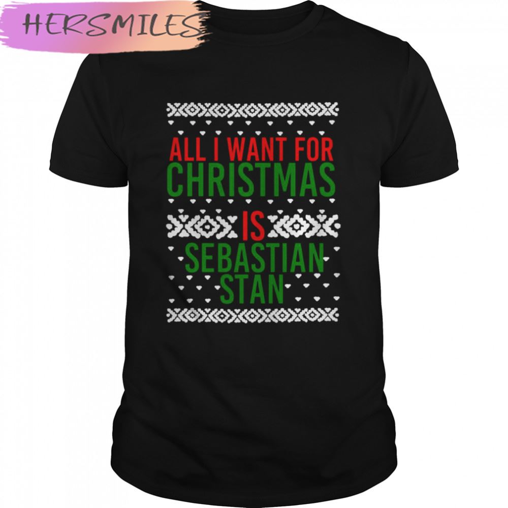 All I Want For Christmas Sebastian Stan Bucky Barnes T-shirt