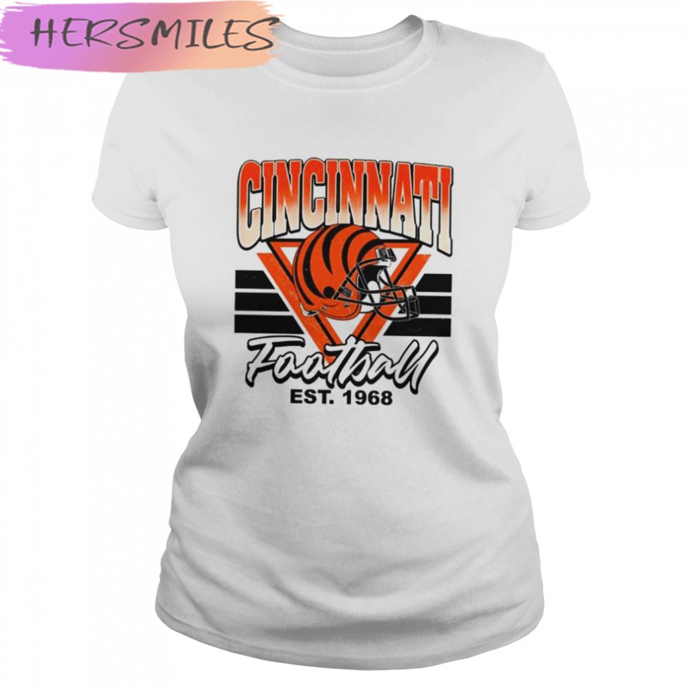 1968 Cincinnati Bengals Artwork: Men's Retro Heather T-Shirt