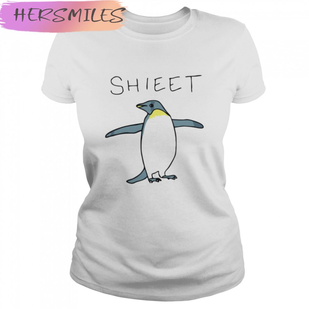 Shieet Penguin Funny Design T-shirt