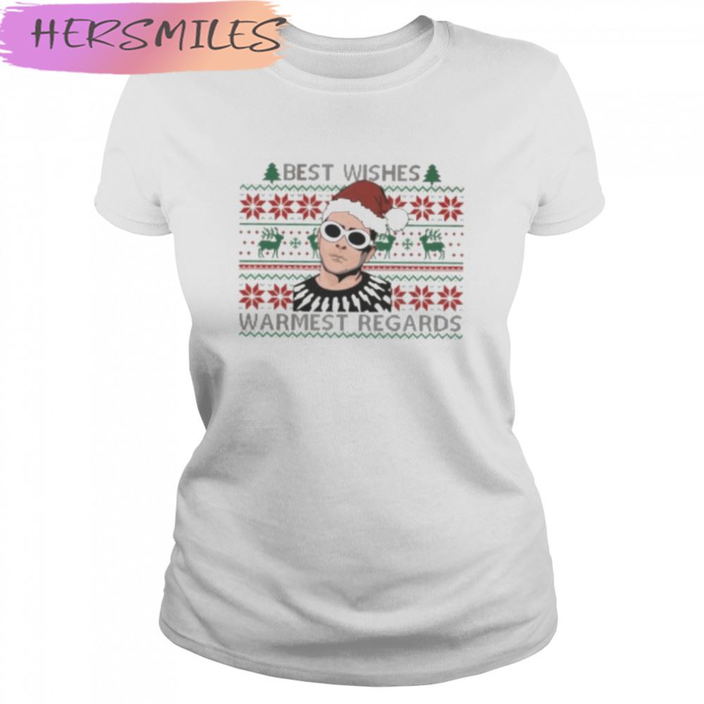 Best Wishes Warmest Regards Fold In The Cheese Ugly Christmas T-shirt
