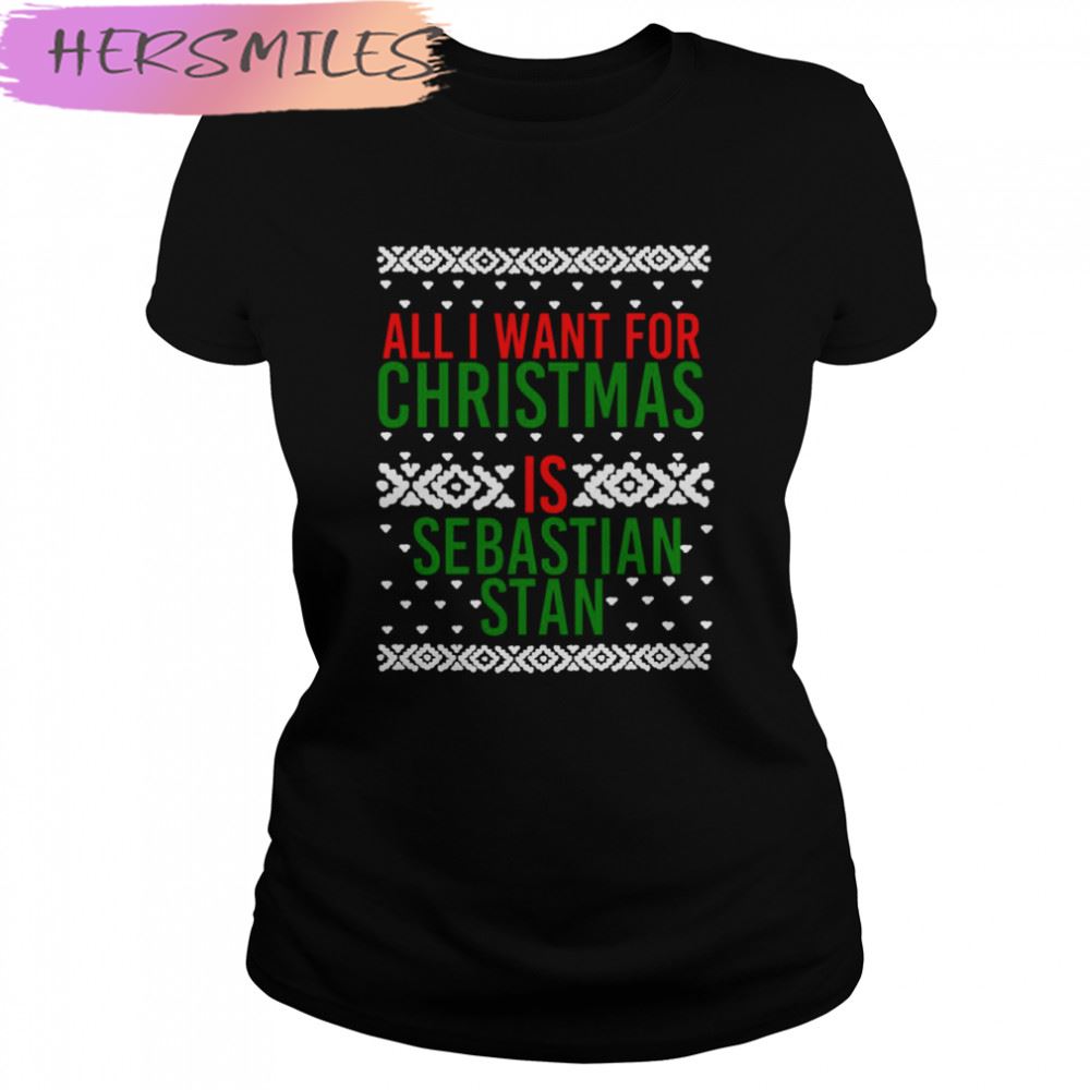 All I Want For Christmas Sebastian Stan Bucky Barnes T-shirt