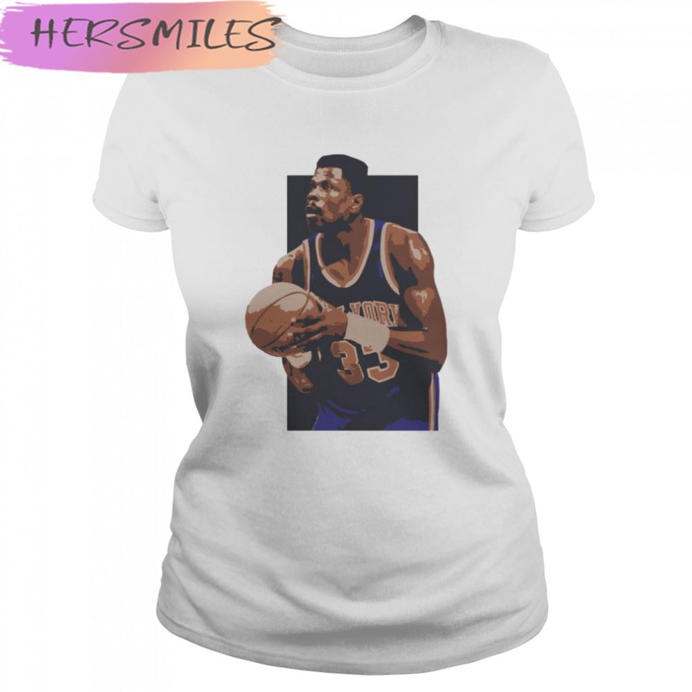 Patrick Ewing 90s Portrait Basketball T-shirt
