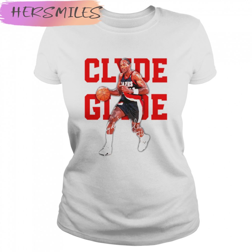 Signature Design Clyde Drexler The Glide Basketball T-shirt