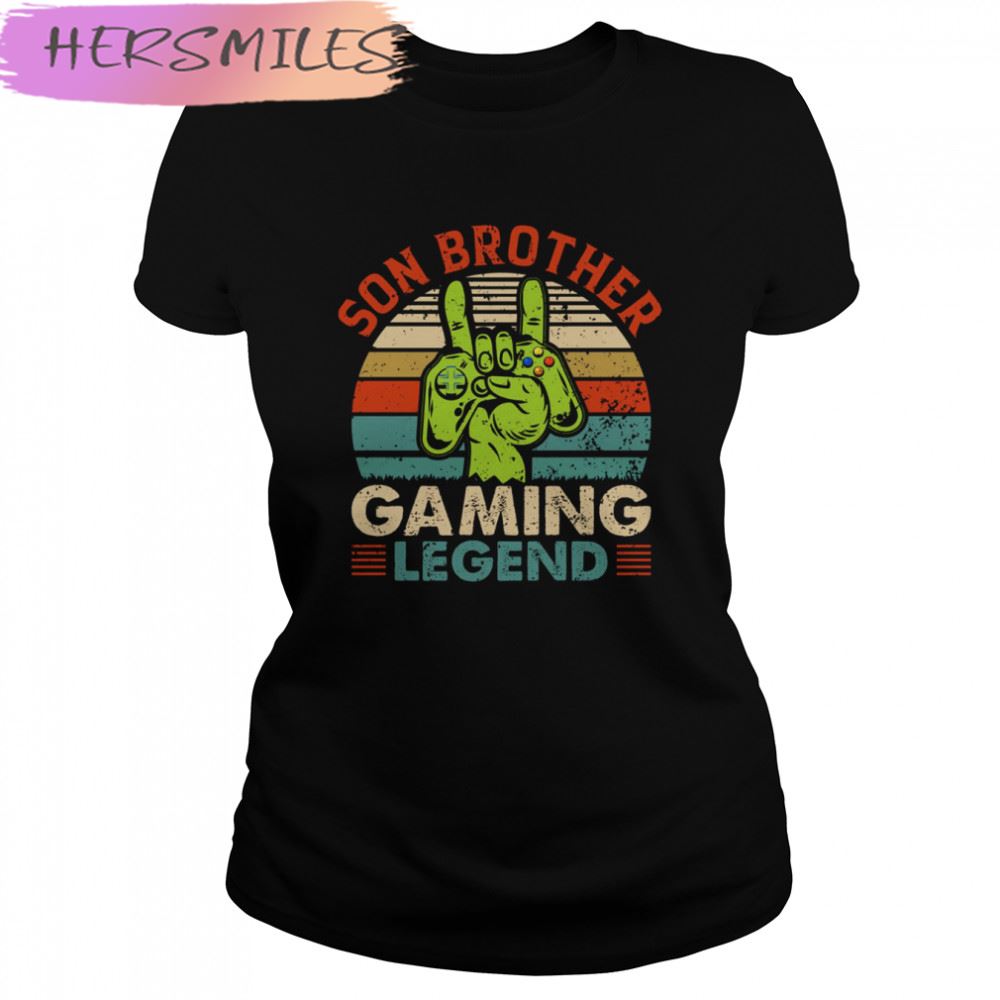 Retro Son Brother Gaming Legend T-shirt