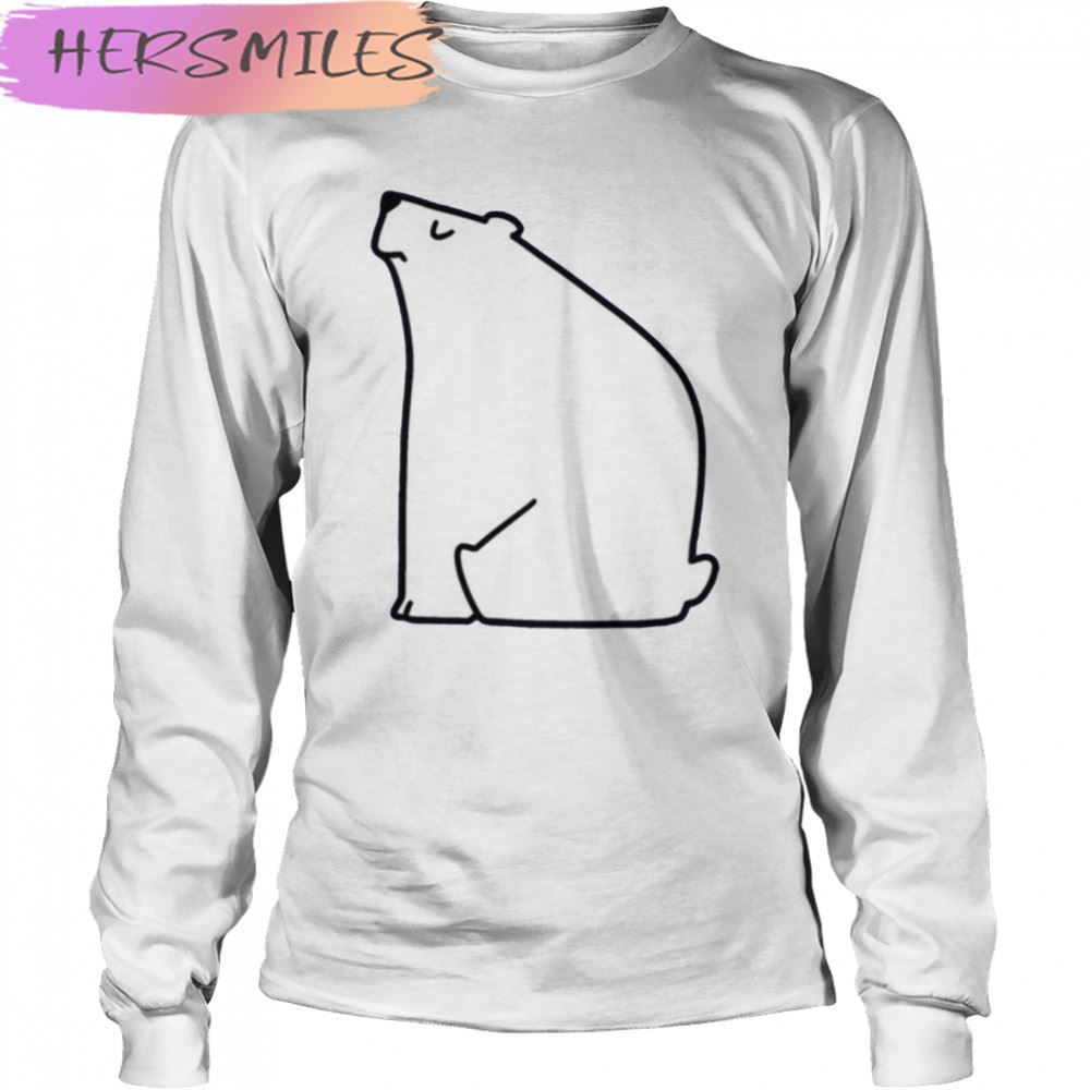 Calm Polar Bear Cute Graphic T-shirt Calm Polar Bear Cute Graphic T-shirt