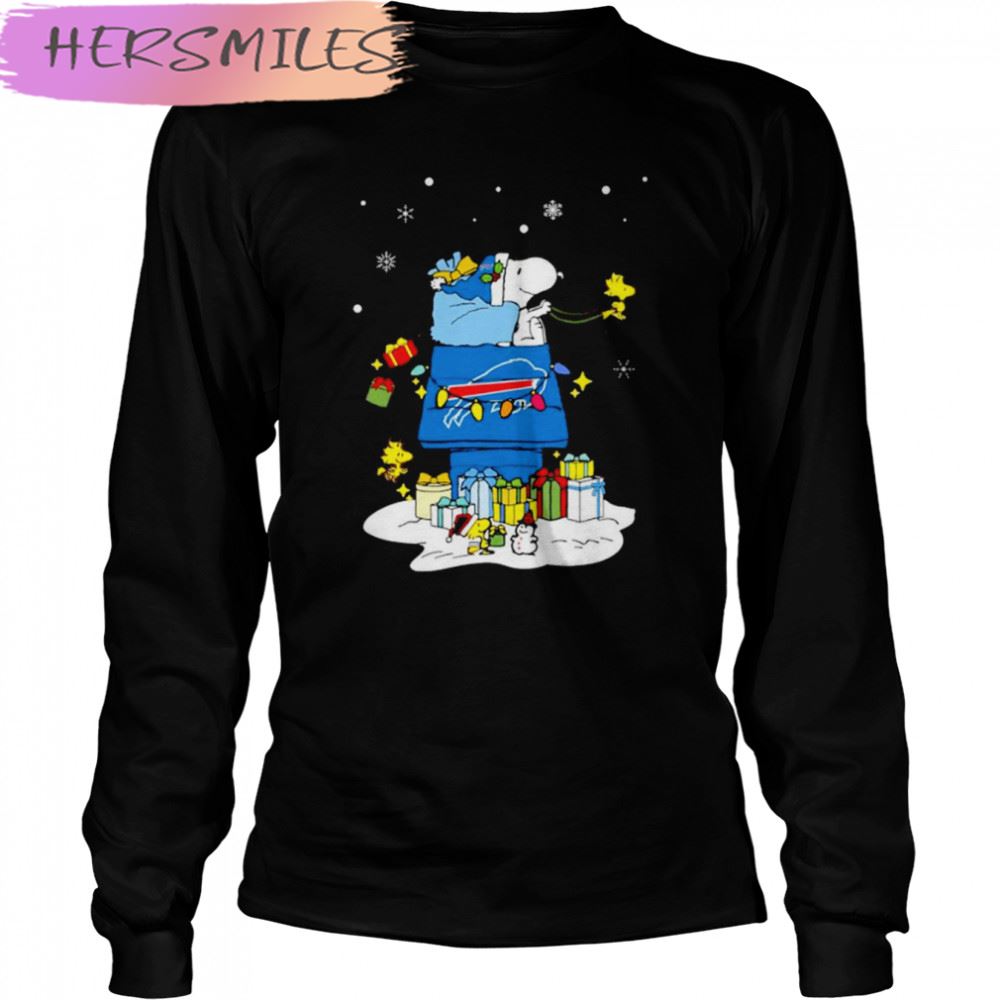 Buffalo Bills Santa Snoopy Wish You A Merry Christmas T-shirt Buffalo Bills Santa Snoopy Wish You A Merry Christmas T-shirt