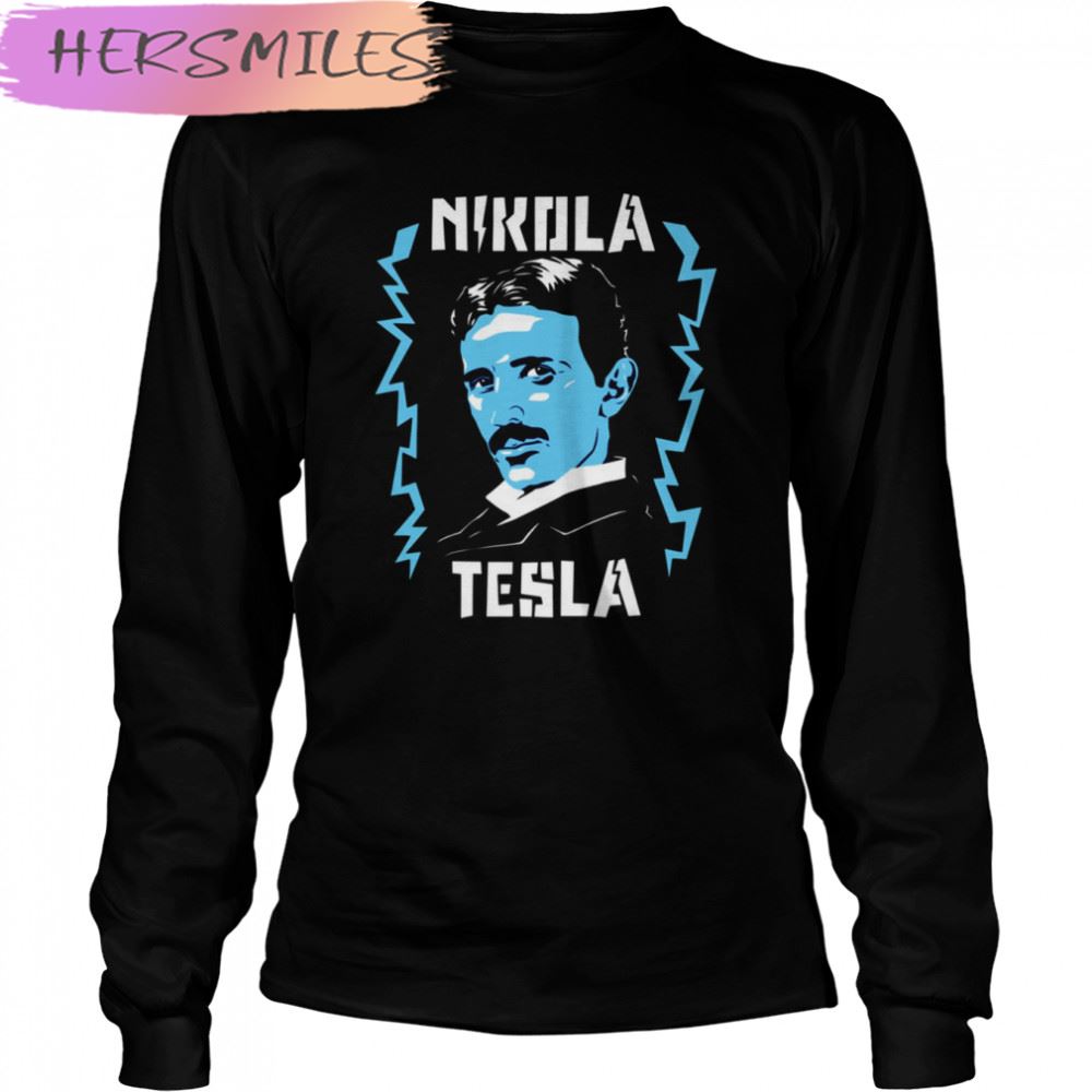 Animated Portrait Nicola Tesla The Legend T-shirt Animated Portrait Nicola Tesla The Legend T-shirt