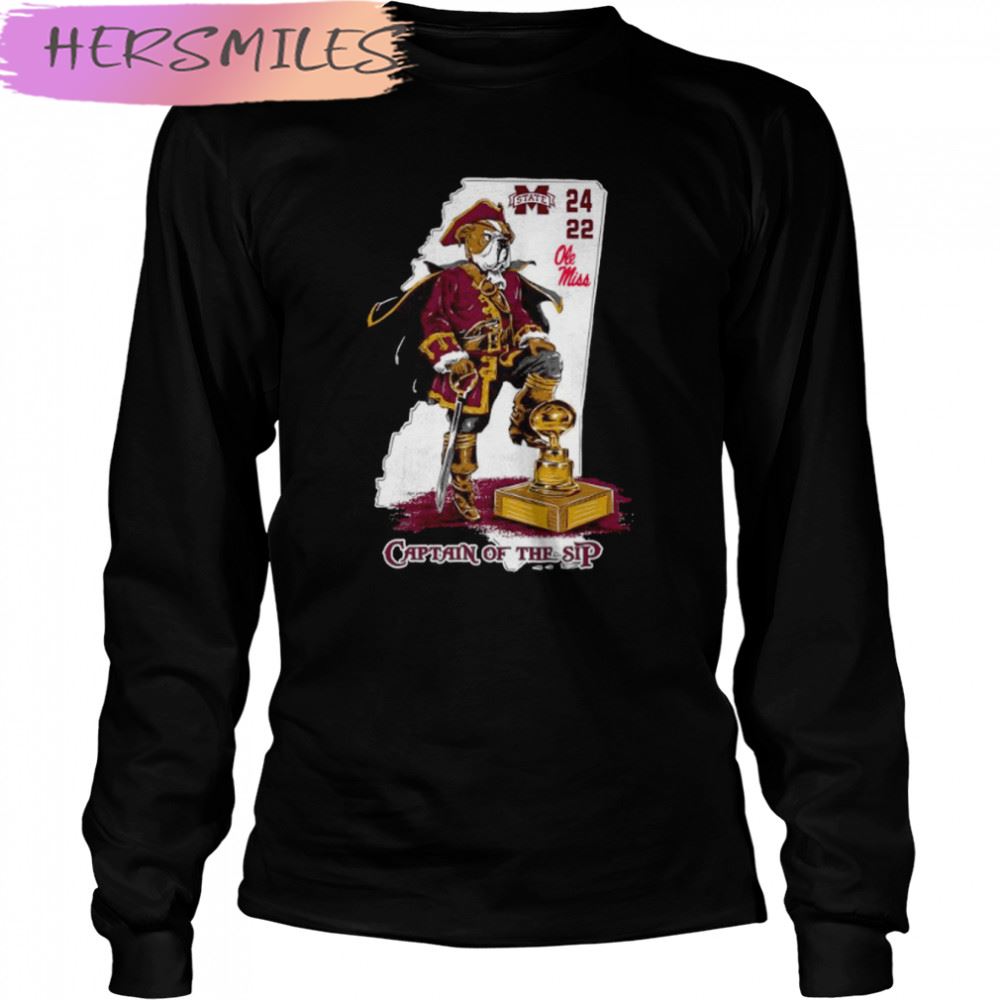 Captain Of The Sip Mississippi State Bulldogs 2022 Egg Bowl Champions T-shirt Captain Of The Sip Mississippi State Bulldogs 2022 Egg Bowl Champions T-shirt