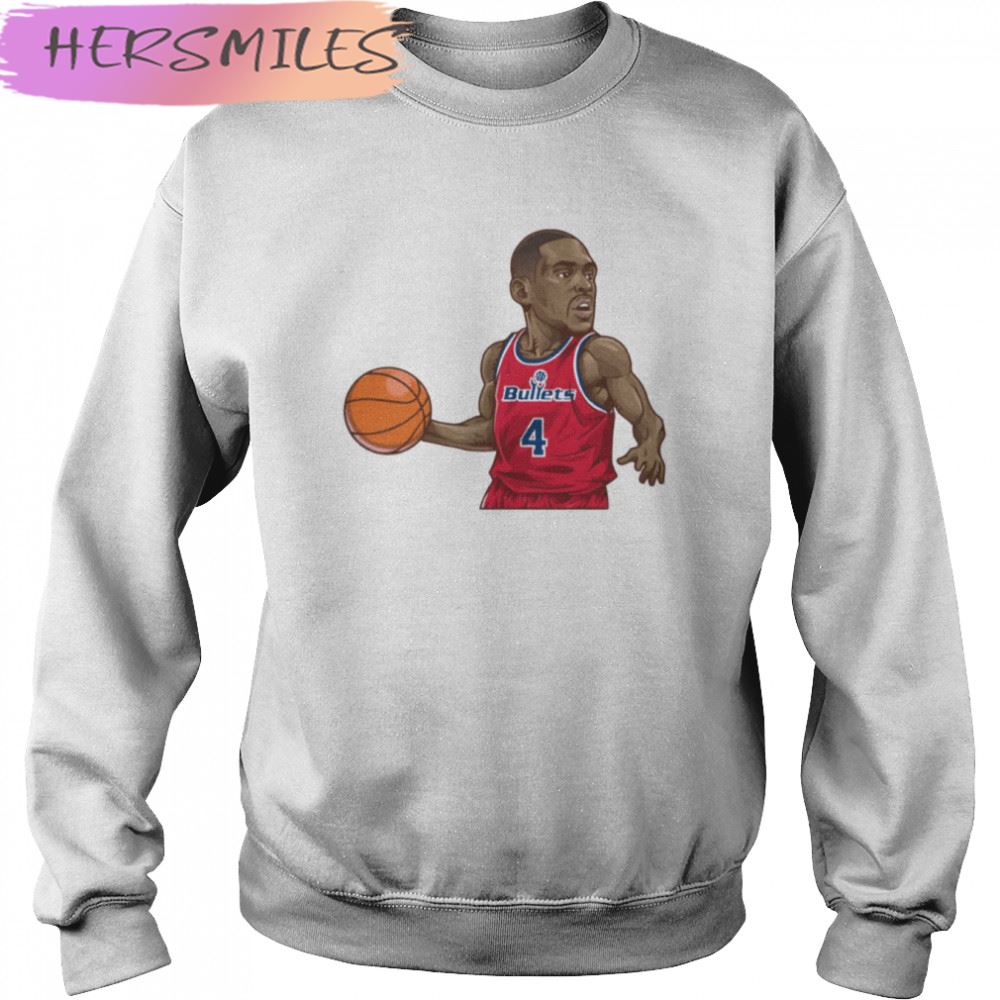 Chris Webber 4 Art Chibi Bullets Basketball T-shirt Chris Webber 4 Art Chibi Bullets Basketball T-shirt